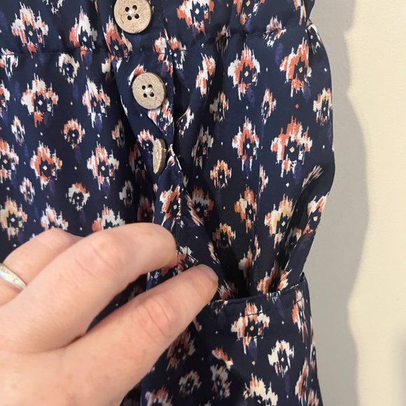 MAURICES | Women's Patterned Skirt Blue Size Medium - Picture 5 of 9